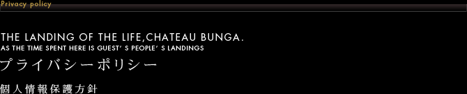プライバシーポリシー-個人情報保護方針